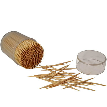 1000 Bamboo Round Wooden Double Pointed Catering Party Restaurant Toothpicks